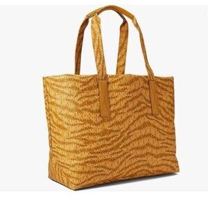 MICHAEL KORS The Michael Bag animal print faux-leather large tote -MARIGOLD
